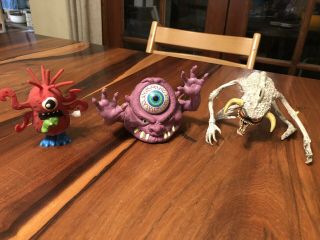 Vintage 1984 Real Ghostbusters Purple Bug Eye Ghost Monster,  2 More Monster Toys