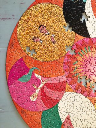 Vintage Springbok Jigsaw Circular Round Puzzle THE SEVEN DEADLY SINS 1967 3