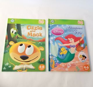 Leapfrog Tag Disney Princess Adventures Under The Sea & Ozzie And Mack Books