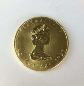 1983 Canada Gold Maple Leaf - 1 oz - $50 2