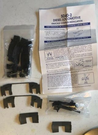 G Scale Sd40 - 2 Diesel Locomotive Knuckle Couplers & Parts Usa Lgb Aristo Craft