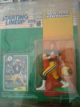 Brett Favre Football 1994 Starting Lineup Packers With Case