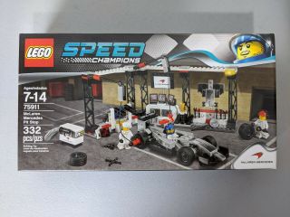 Lego Speed Champions Set 75911 Mclaren Mercedes Pit Stop 2015 Retired