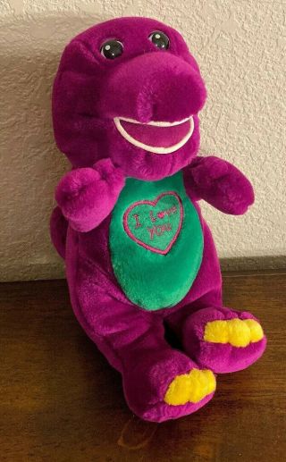 Barney Singing I Love You 10”plush Lyons Talking Stuffed Animal
