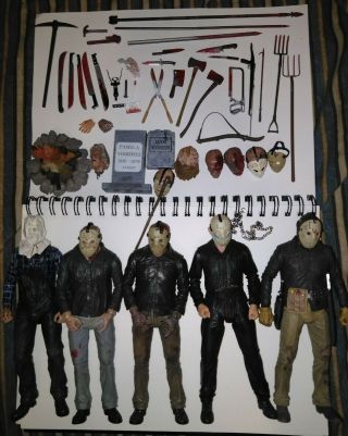 Neca Ultimate Jason Voorhees Part 2 3 4 5 6 With Accessories