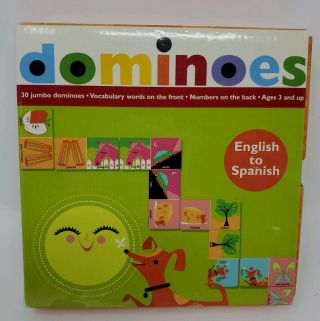 Waldorf Montessori English To Spanish Dominos Mudpuppy Pictures Game