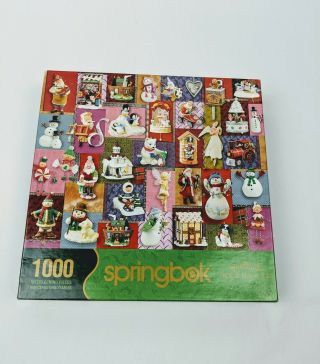 Hallmark Keepsake 2008 Christmas Ornaments Springbok 1000 Pc Puzzle Complete