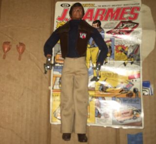 1976 Ideal Jj Armes Action Figure W/original Outfit And Extra Hands