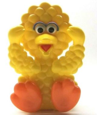 Vintage Sesame Street Big Bird Peek A Boo Musical Wind Up Illco Toy Muppets Inc