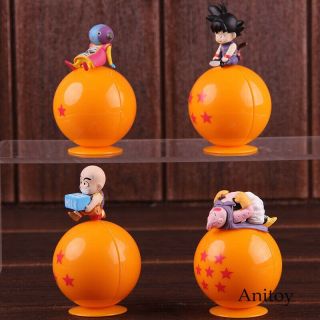 Dragon Ball Z Son Goku Krillin Zeno Majin Buu With Mini Dragonball PVC Figure 3
