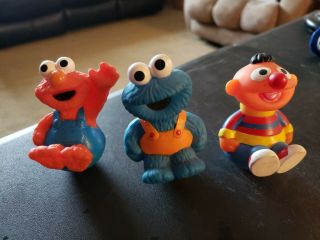 Jim Henson 1993 Sesame Street Weebles Wobble Roly Poly Elmo Ernie Cookie Monster