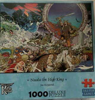 Nuada The High King 1000 Piece Jigsaw Puzzle Jim Fitzpatrick Fantasy Viking Art