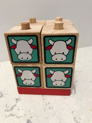 Simplex 8 Cube Wooden Puzzle Kids Vintage Blocks Game Rare Hard To Find