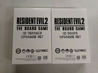 Resident Evil 2 Board Game Bundle - Kickstarter Exclusive 3d Terrain And Doors