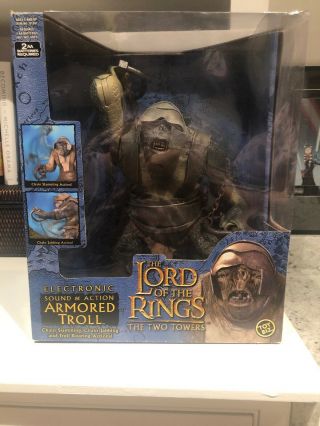 Armored Troll Lotr The Lord Of The Rings Ttt Electronic Sound And Action Toybiz