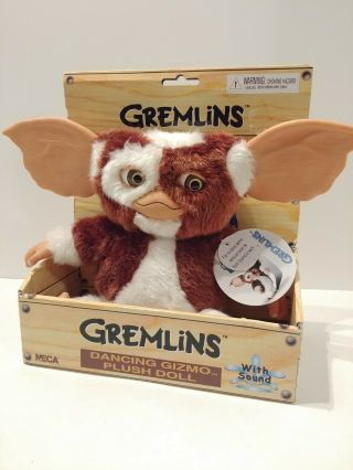 D2 Neca Gremlins Movie 6 " Dancing Talking Plush Gizmo Doll With Sound