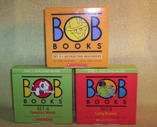 Bob Books Set 4 Complex Words Stage 3 Scholastic Complete,  Set 2 (- 1) & Set 5 (- 1)