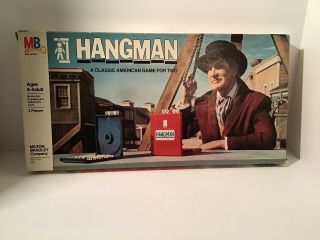 Vintage 1976 Milton Bradley Vincent Price Hang Man Hangman Board Game,  Complete