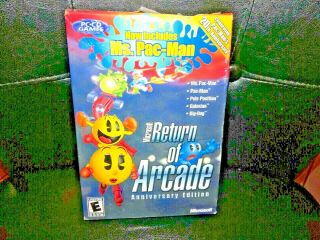 2000 Return Of Arcade:20th Ann Ed - Ms.  Pac - Man,  Galaxian,  Dig Dug Microsoft
