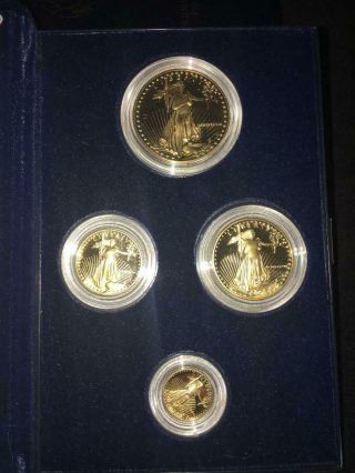 1988 American Eagle Gold Bullion Coins Proof Set.  Complete With.
