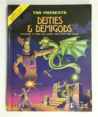 Tsr Presents Dieties And Demigods - Ad&d Hardback 1980 144 Pages