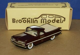 Brooklin 46x 1:43 1959 Chevy El Camino Wmtc 1993 Maroon Mint/ Box Db