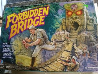 Vintage 1992 Milton Bradley Forbidden Bridge Game - Complete & Near
