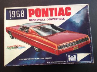 Mpc 1968 Pontiac Bonneville Convertible 1:25 Scale Kit 1068