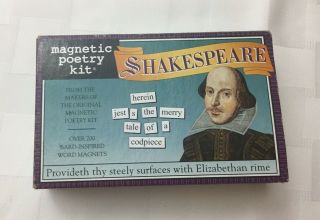 Magnetic Poetry Kit Shakespeare Word Magnets Over 200