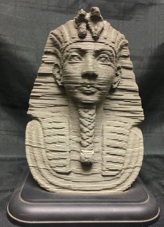 3d Sculpture Puzzle - King Tut Tutankhamen - Milton Bradley Egyptian Bust 1996