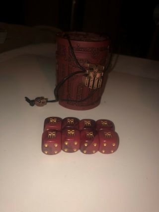 Warhammer Blades Of Khorne Limited Edition Dice Shaker Cup And Dice Oop