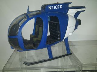 21st Century Toys 1/6 Scale 500 Police Helicopter N21cpd Blue White Joe 1999part