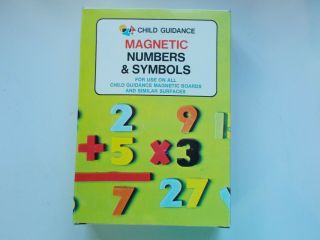 Vintage Child Guidance Magnetic Numbers And Symbols