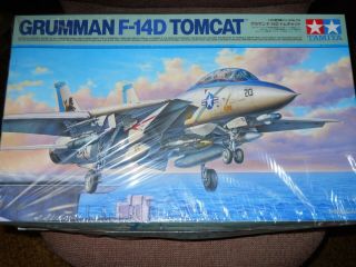 1/48 Tamiya F - 14d Tomcat Kit In Open Box With Contents -