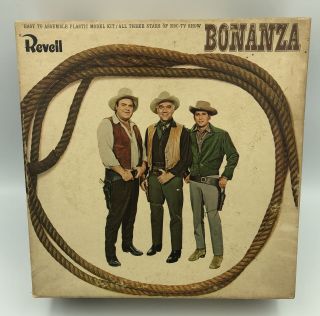 Bonanza 1966 Revell Plastic Model Kit Box Looks Complete H - 1931 :200