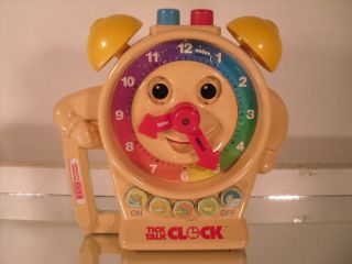 Tick Talk Clock Vtech 1989 Talking Time - Telling Educational Toy