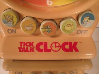Tick Talk Clock Vtech 1989 Talking Time - Telling Educational Toy 2