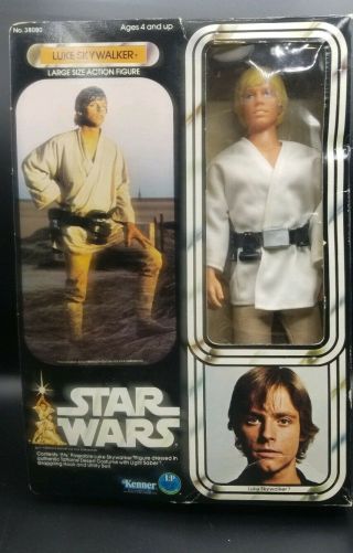 Vintage Star Wars Luke Skywalker Kenner 12 Inch Figure