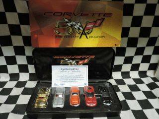 Racing Champions 1/64 Corvette 50th Anniversary 5 Car Diecast Set