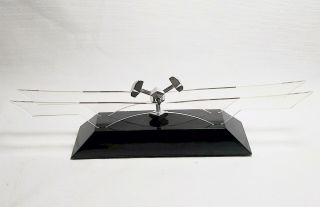 Vintage Andrews Space Wheel Perpetual Motion Kinetic Energy Sculpture Art