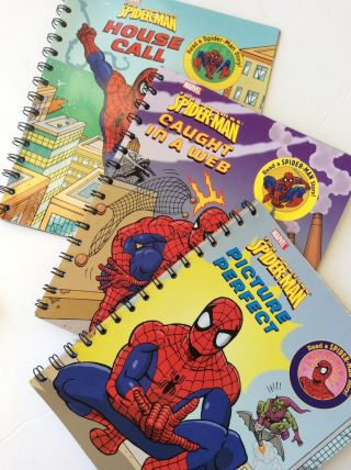 Story Reader Spiderman 3 Books And A Cartridge Set