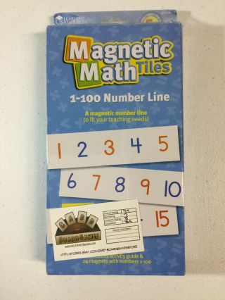 Learning Resources Magnetic Math Tiles 1 - 100 Number Line 5194 Complete