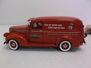 Danbury 1940 Campbell ' s Soup Chevrolet Delivery Truck 1/24 diecast 2