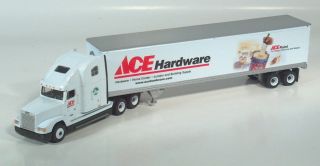 First Gear Freightliner Ace Hardware Box Van Semi Truck 14.  5 " 1:54 Scale Model