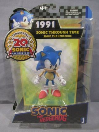 Sonic The Hedgehog 20th Anniversary Through Time 1991 5 Inch Action Figure