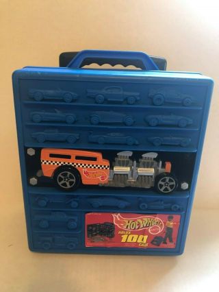 Vintage Hot Wheels 3d 100 Car Carrying Case/rolling With Telescopic Handle