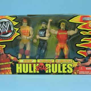 Hulk Hogan Still Rules Wwe Jakks Box Set Vintage Wrestling Figure Wwf Ra 3 Pack