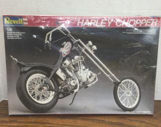 Nos Revell 1/8 Scale Harley Davidson Custom Chopper Model Kit 7911