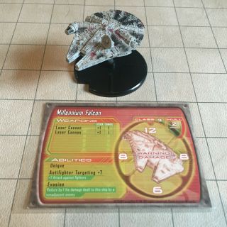 Star Wars Starship Battles - Millennium Falcon With Card 7/60
