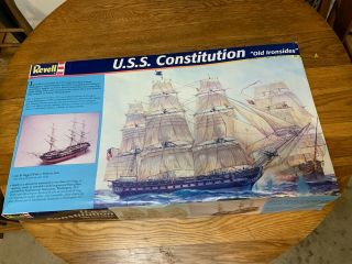 Revell 1:96 Scale Uss Constitution Plastic Model Kit Contents.